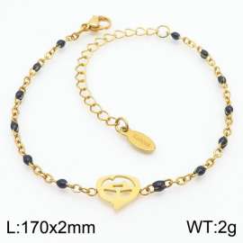 Halloween Pumpkin Vacuum Plating 18k black Bohemian Women's Stainless Steel Bracelet