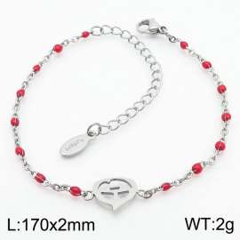 Halloween Pumpkin red Bohemian Women's Stainless Steel Bracelet