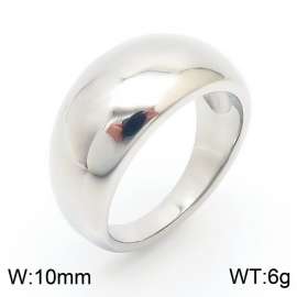 Stainless steel circular smooth curved ring