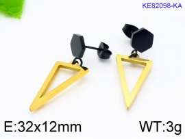 Stainless Steel Black-plating Earring