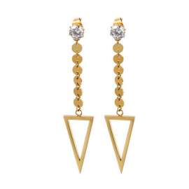 Stainless Steel Stone&Crystal Earring