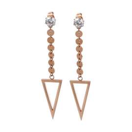 Stainless Steel Stone&Crystal Earring