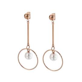 SS Rose Gold-Plating Earring