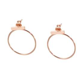 SS Rose Gold-Plating Earring