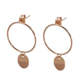 SS Rose Gold-Plating Earring