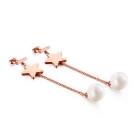 SS Rose Gold-Plating Earring