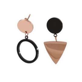 Stainless Steel Black-plating Earring