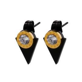 Stainless Steel Stone&Crystal Earring