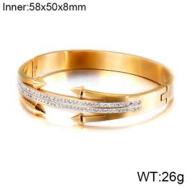 Stainless Steel Stone Bangle