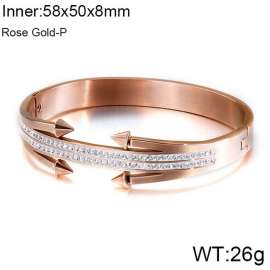 Stainless Steel Stone Bangle