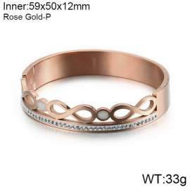 Stainless Steel Stone Bangle