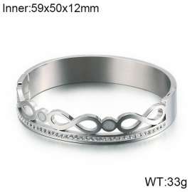 Stainless Steel Stone Bangle