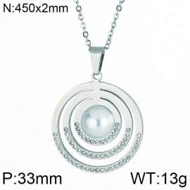 Stainless Steel Stone Necklace