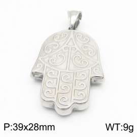 Stainless Steel Silver Palm Pendant for Women