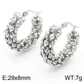 Titanium steel personalized mesh earrings