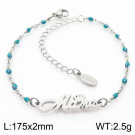 Fashionable Titanium Steel Blue Bohemian Steel Bracelet