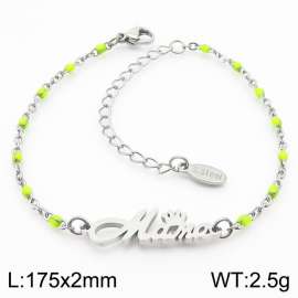 Fashionable Titanium Steel Yellow Bohemian Steel Bracelet