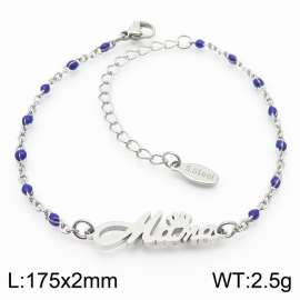 Fashionable Titanium Steel Purple Bohemian Steel Bracelet