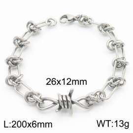 Instagram Wind Titanium Steel Wrapped Steel Color Bracelet