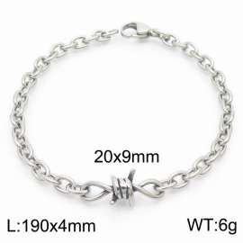 Instagram Wind O-shaped Chain Titanium Steel Wrapped Bracelet