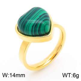 Love Peacock Stone Ring Set Steel Stainless Steel Ring