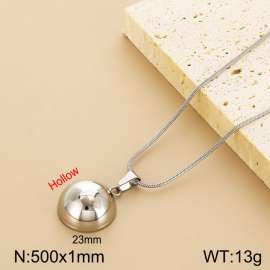 Stainless steel hollow necklace