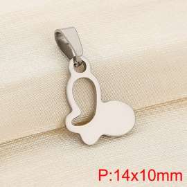 Stainless steel butterfly pendant