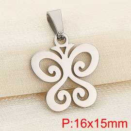 Stainless steel butterfly pendant