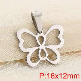 Stainless steel butterfly pendant