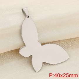 Stainless steel butterfly pendant