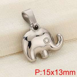 Stainless steel elephant pendant