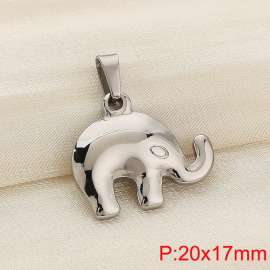 Stainless steel elephant pendant