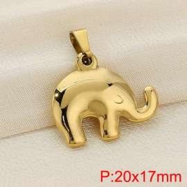 Stainless steel elephant pendant