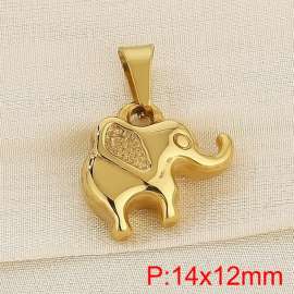 Stainless steel elephant pendant