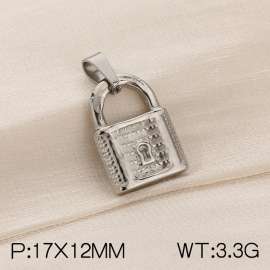 Stainless steel lock head pendant