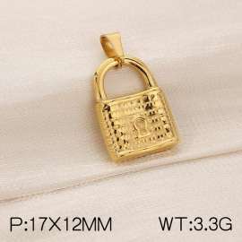 Stainless steel lock head pendant