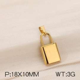 Stainless steel lock head pendant