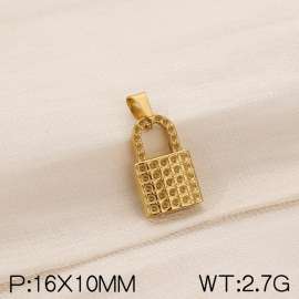 Stainless steel lock head pendant