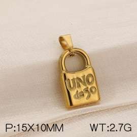 Stainless steel lock head pendant