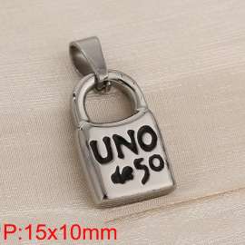 Stainless steel lock head pendant