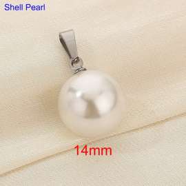 Shell bead pendant