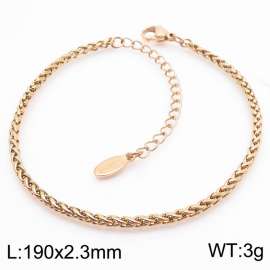 Japanese and Korean stainless steel corn chain minimalist women's bracelet