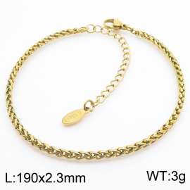 Japanese and Korean stainless steel corn chain minimalist women's bracelet