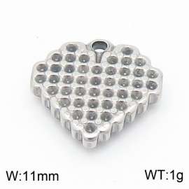 Stainless steel gold-plated heart-shaped DIY accessories