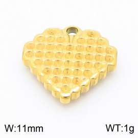 Stainless steel gold-plated heart-shaped DIY accessories