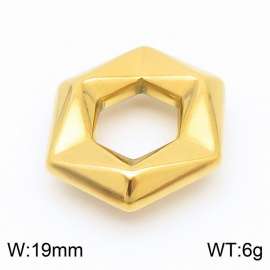 Stainless steel through-hole matrix hexagonal DIY jewelry accessories