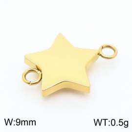 Handmade DIY stainless steel accessories for five pointed star small pendants