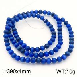 DIY blue 4mm loose bead accessories