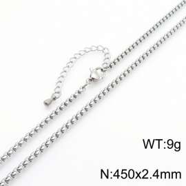 Ins Stainless Steel Square Lady Pearl Necklace