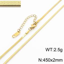 Stainless steel blade chain necklace